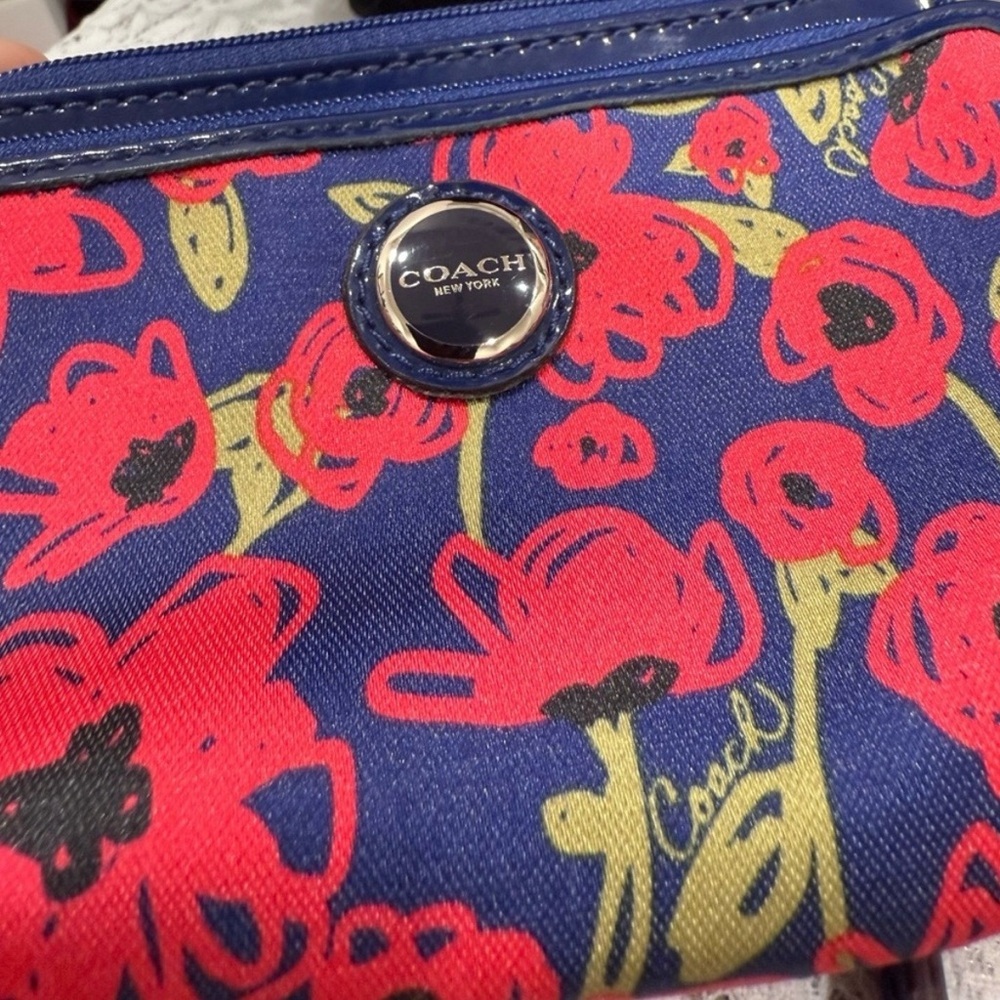 Coach Floral Print Wristlet - Picture 3 of 5